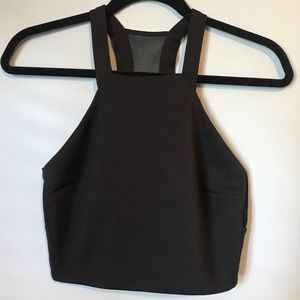 Express Black Crop Top